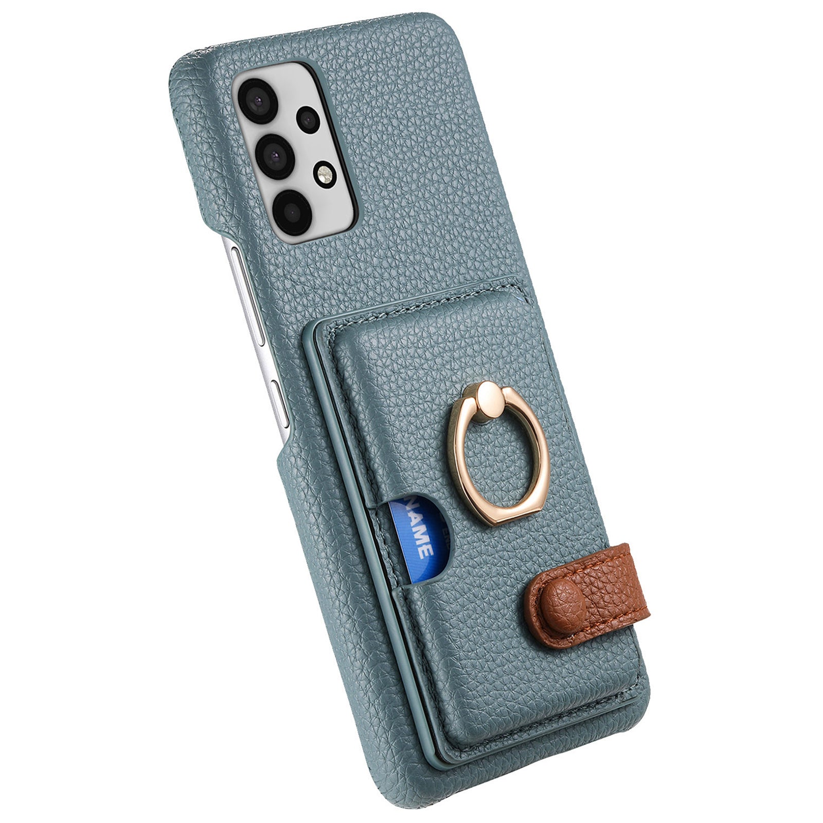 Y2 For Samsung Galaxy A32 4G (EU Version) Ring Kickstand Case Card Holder Phone Cover Y2 For Samsung Galaxy A32 4G (EU Version) Ring Kickstand Case Card Holder Phone Cover
